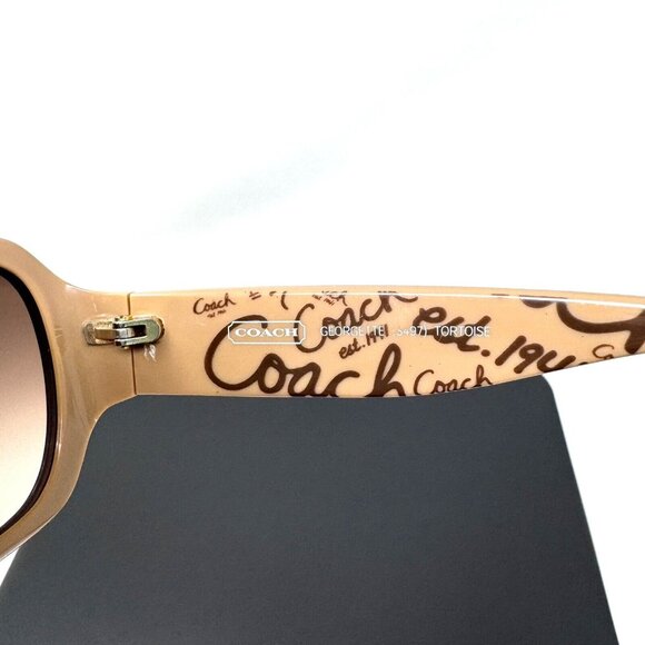 Coach Sunglasses Georgette S497 Tortoise Frames Scratches main image 9